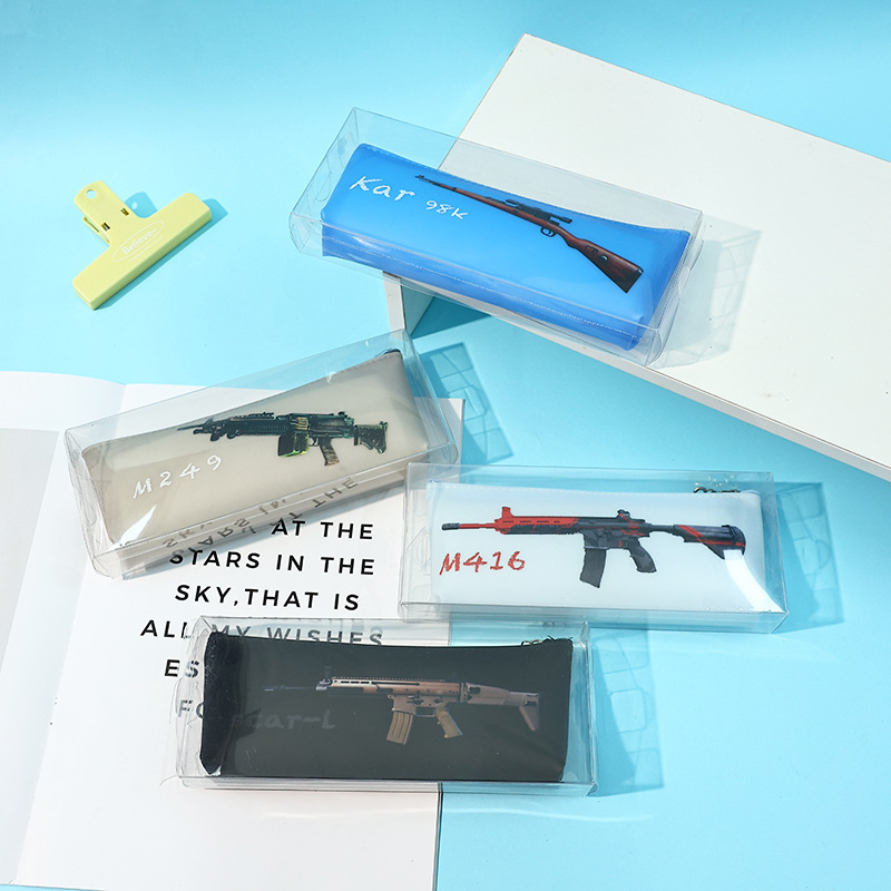 Estuche para lápices impermeable de una sola capa hexagonal, caja de papelería para niños de élite pacífica, caja de lápices de gran capacidad para estudiantes simples