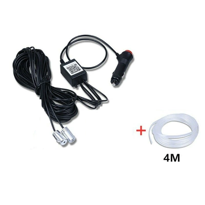 Car led atmosphere light colorful cold light instrument decorative light app one drag five car voice control atmosphere light (Panel (Dashboard) işıqlandırması) - one-to-two-includes-4m-optical-fiber-cigarette-lighter-head-mobile-app-model