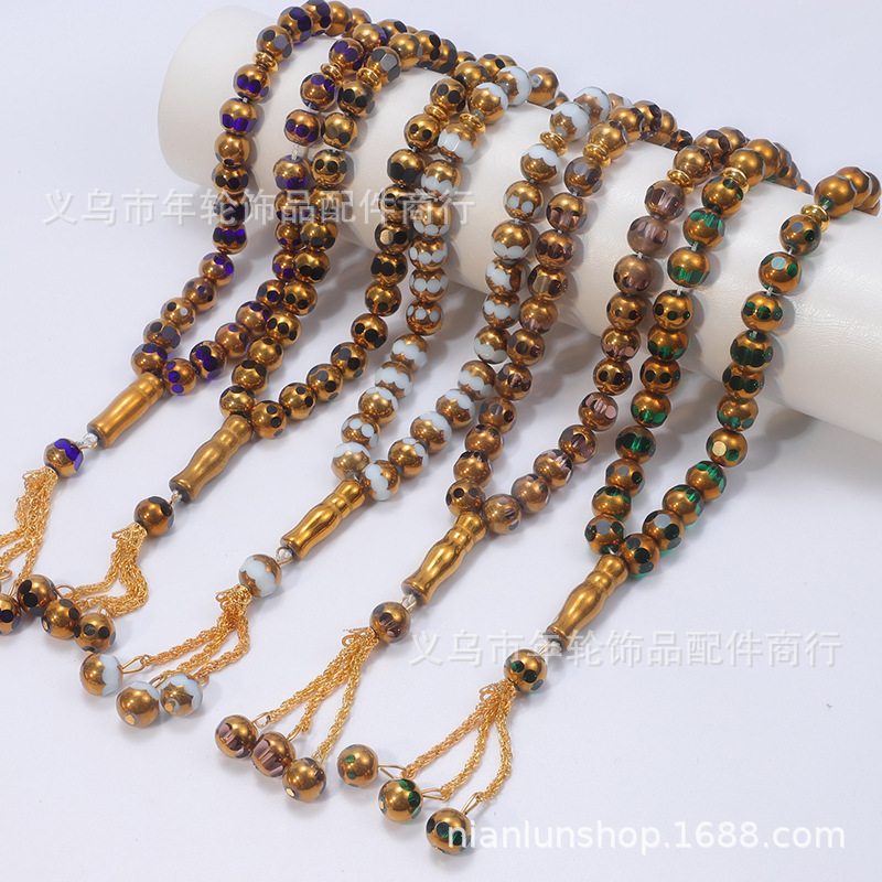 Factory Direct Sales Cross-Border Trade Exotic Popular Prayer Beads Multi-Color Acrylic 33-Piece Arabic Counting Beads Factory Direct Sales Cross-Border Trade Exotic Popular Prayer Beads Multi-Color Acrylic 33-Piece Arabic Counting Beads