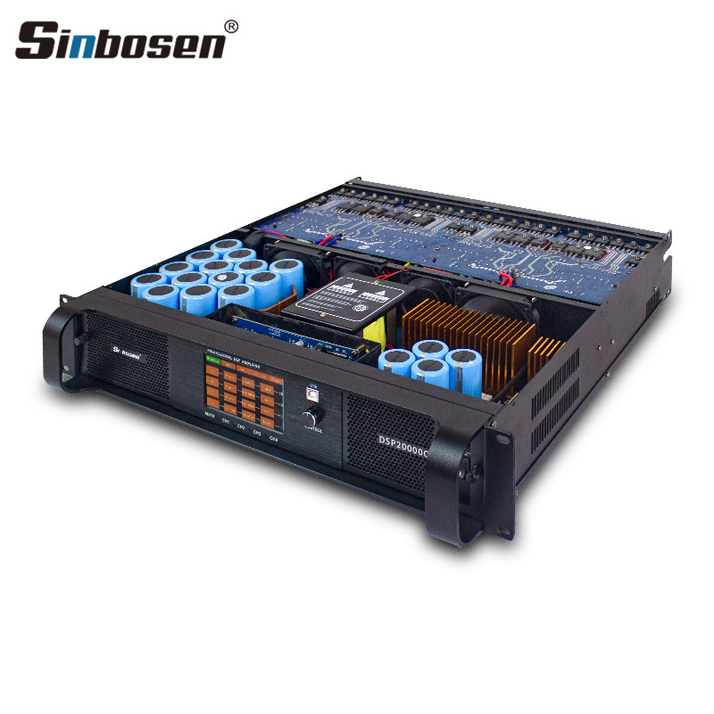 Amplificador Digital de cuatro canales 4x2350W de alta potencia line array DSP control de la computadora amplificador de potencia profesional