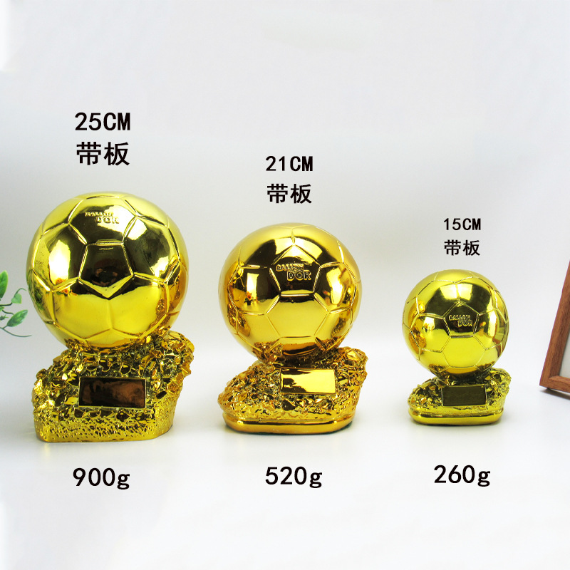 Copa del mundo suministros de ventilador Premio Balón de Oro trofeo botas de oro Guantes de Oro portero de fútbol trofeo letras regalo al por mayor