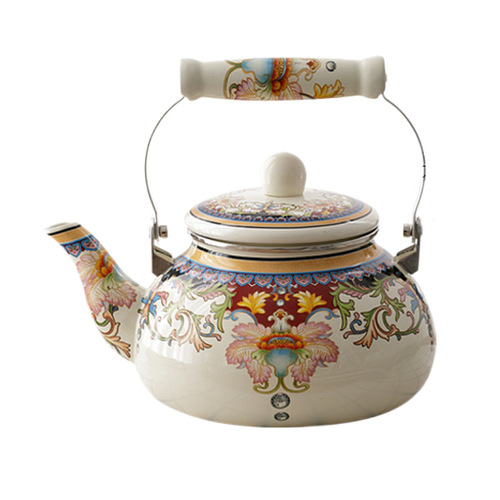 Factory price sale enamel 2.5l Turkish teapot enamel cold kettle enamel kettle kettle aliexpress supply