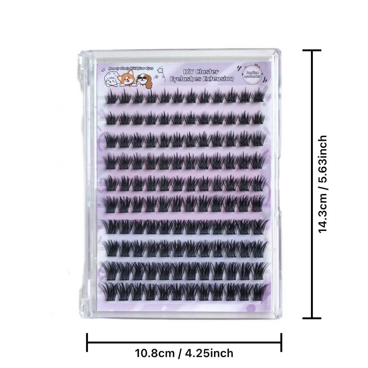 Nuevo conjunto de injerto MJ86 Amazon DIY 10 filas en Europa y los Estados Unidos, pestañas falsas transfronterizas densas
