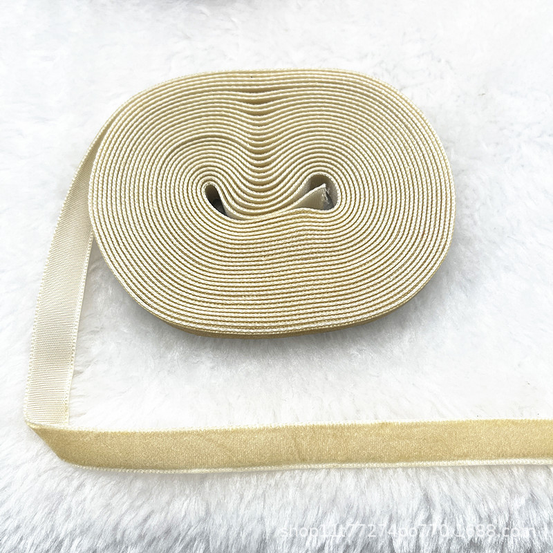 Fabricantes al por mayor 1CM hechos a mano embalaje de regalos de cinta de lana unilateral cinta de cebolla cinta de terciopelo decoración DIY