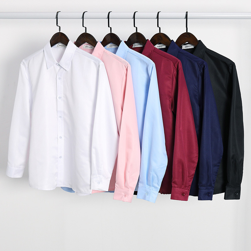 Demi-season solid color long-sleeve