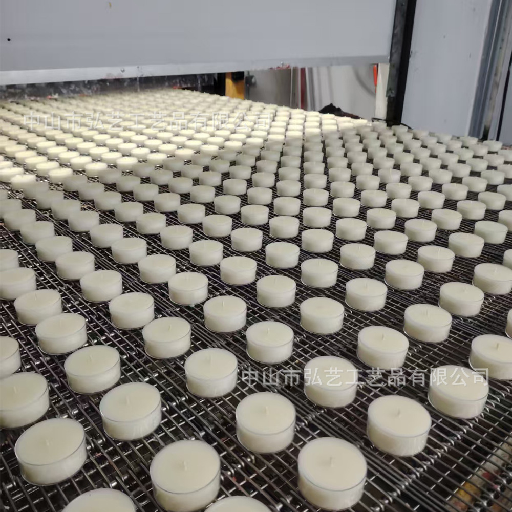 Transfronterizo blanco 50 cápsulas 4 horas sin humo cera de soja de emergencia redonda PET cera de té de mantequilla personalizada fábrica