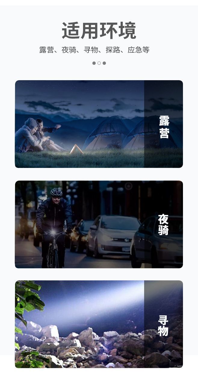 Led Strong Light Flashlight USB Rechargeable Long-Range Mini Household Dormitory Outdoor Small Pocket-Sized High-Brightness Lighting Lamp