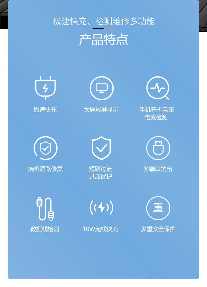Многофункциональное зарядное устройство Xin Dharma No. 1, многопортовое, беспроводная зарядка, 1 в 1, QC3.0 быстрая зарядка