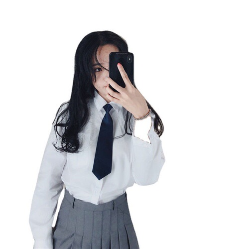 DK uniform ins cool Harajuku small tie women's trendy Korean version solid color decoration college style JK student Japanese bow tie