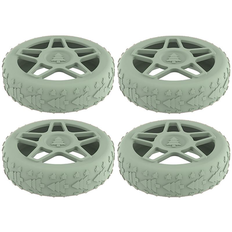 Caster shoesスーツケースホイールシリコン保護カバー耐摩耗性全包スーツケースホイールシリコン保護カバー