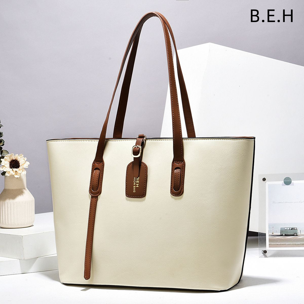 Bolso tote con estampado de piel de vaca, bolso de mujer Taizhou, bolso de hombro, bolso cruzado, bolso texturizado, BEHtotebags image 4