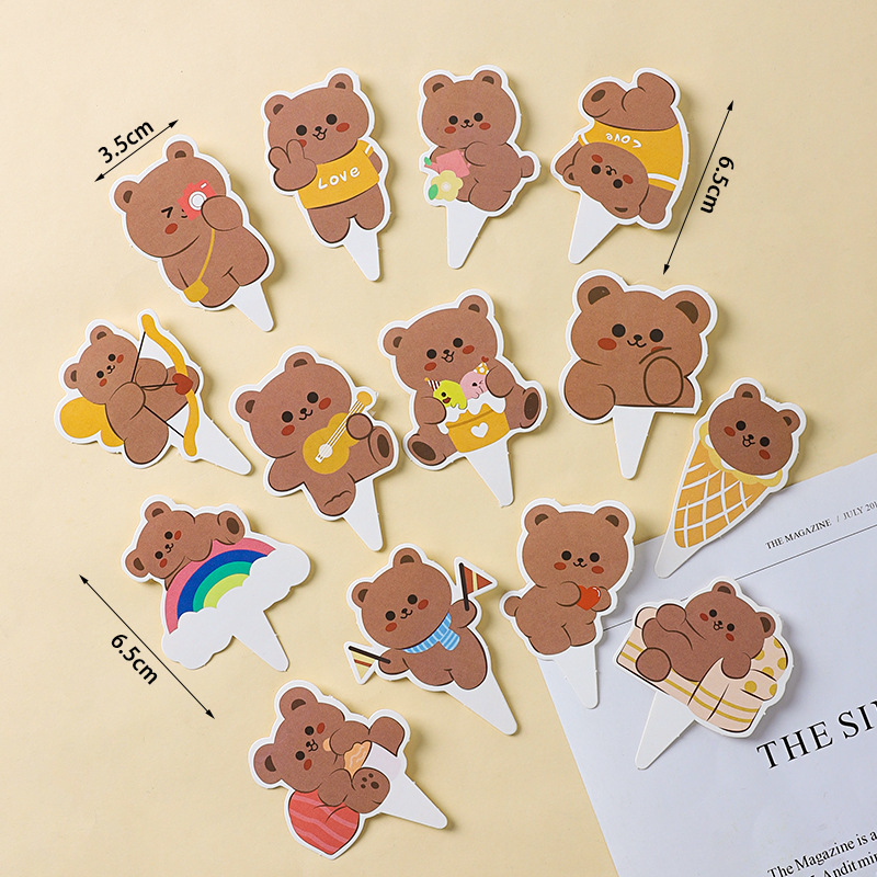 Insシンプル誕生日ケーキ装飾イラストかわいいベアーウサギ笑顔デザートパーティー衣装プラグインイラスト|undefined