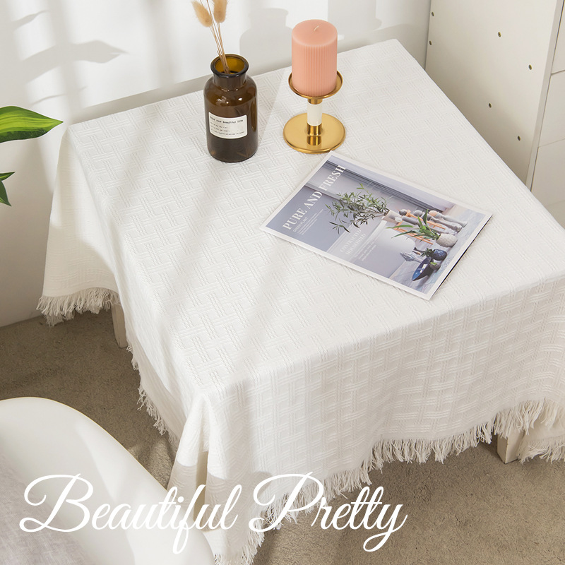 Retro ins estilo mantel de alto grado mantel de algodón Lino encaje tela de fondo mesa de comedor mesa rectangular tocador mesa de café paño