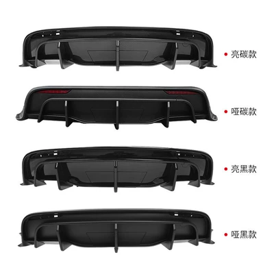 Suitable for Tesla Modely Rear Lip Modification Sports Black Warrior Can Hold Trailer Hook Replacement Non-Destructive Installation (Big Surrounded) - matte-black-back-lip