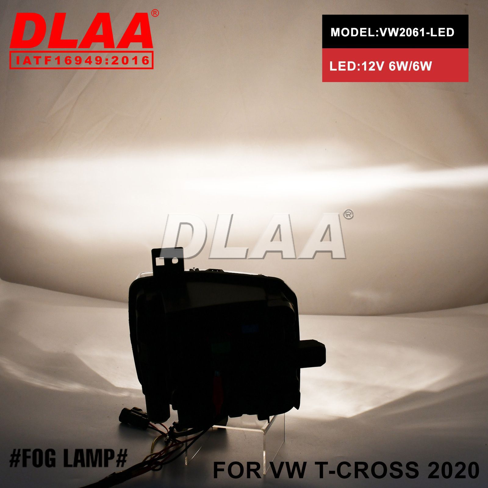 Para Volkswagen FOR VW T-CROSS 2020 luces diurnas luces de dirección amarillas LED conjunto de luces de niebla image 5