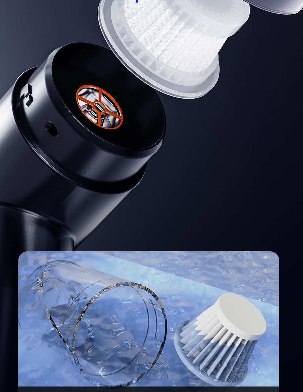 New Wireless Car Vacuum Cleaner, Car-Specific Handheld Brushless Portable Vacuum Cleaner, Small Size with High Suction Power, Wholesale