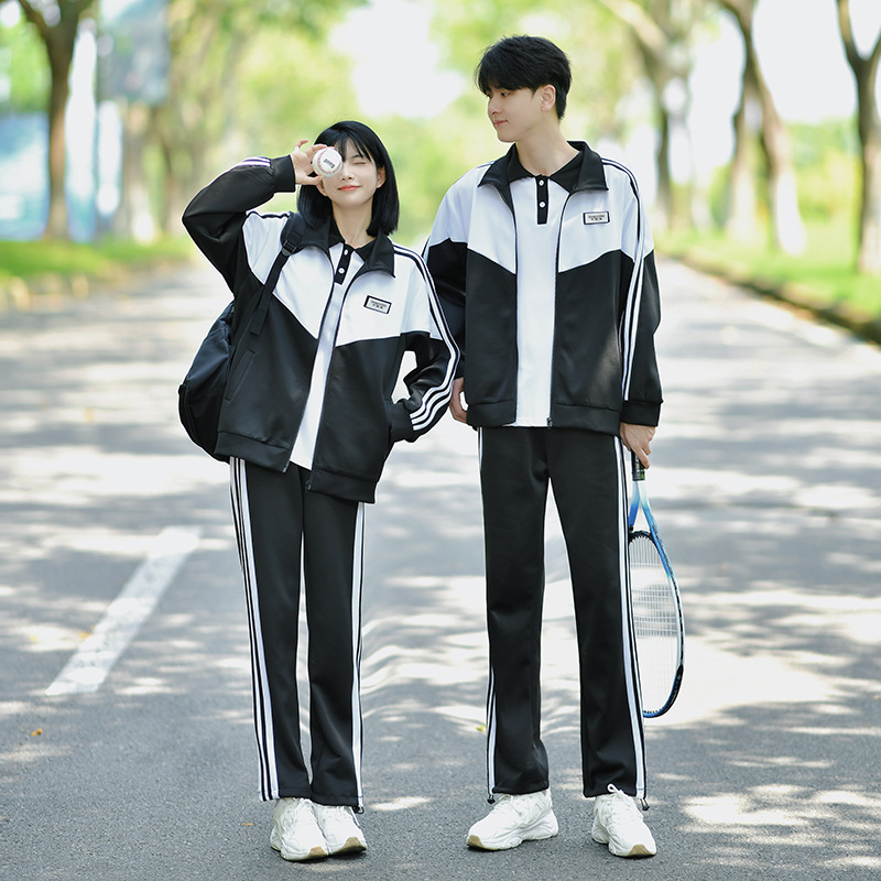 班服套装秋季高中生学院风韩版男女外套初中学生运动会三件套校服