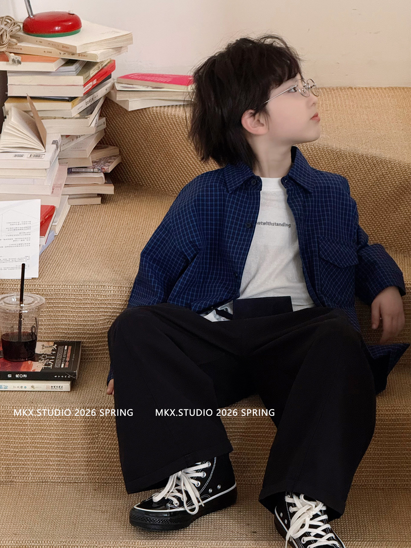 Camisas de manga larga para niños camisas a cuadros primavera y otoño 2026 ropa infantil primavera de algodón para niños camisas casuales
