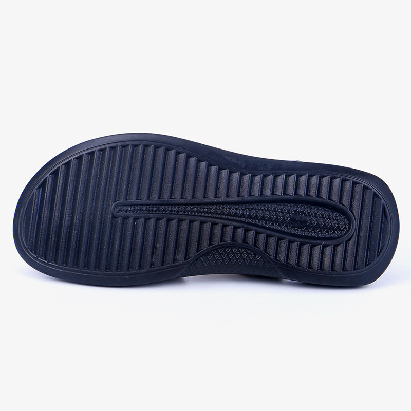 Dép sandal nam quai ngang hở ngón phong cách retro, chất liệu siêu sợi, cỡ lớn — Màu xám nhạt