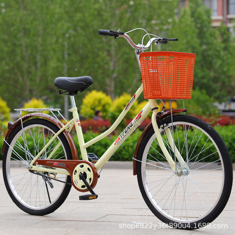 New 26.6inch Adult Bicycle Free Inflatable Solid Tire Men's and Women's Lady's Car Student Commuter Sharing Single