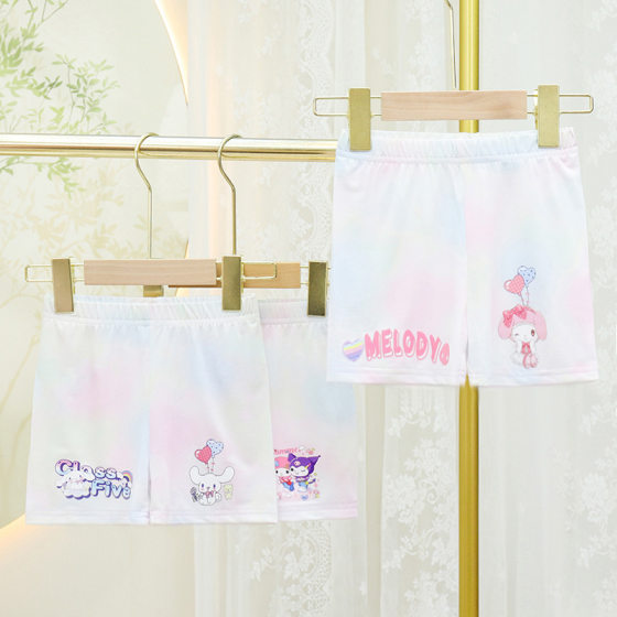2025 Summer New Girls Ice Silk Safety Pants Girls Simple Leggings Girls Baby All-match Fashion Shorts
