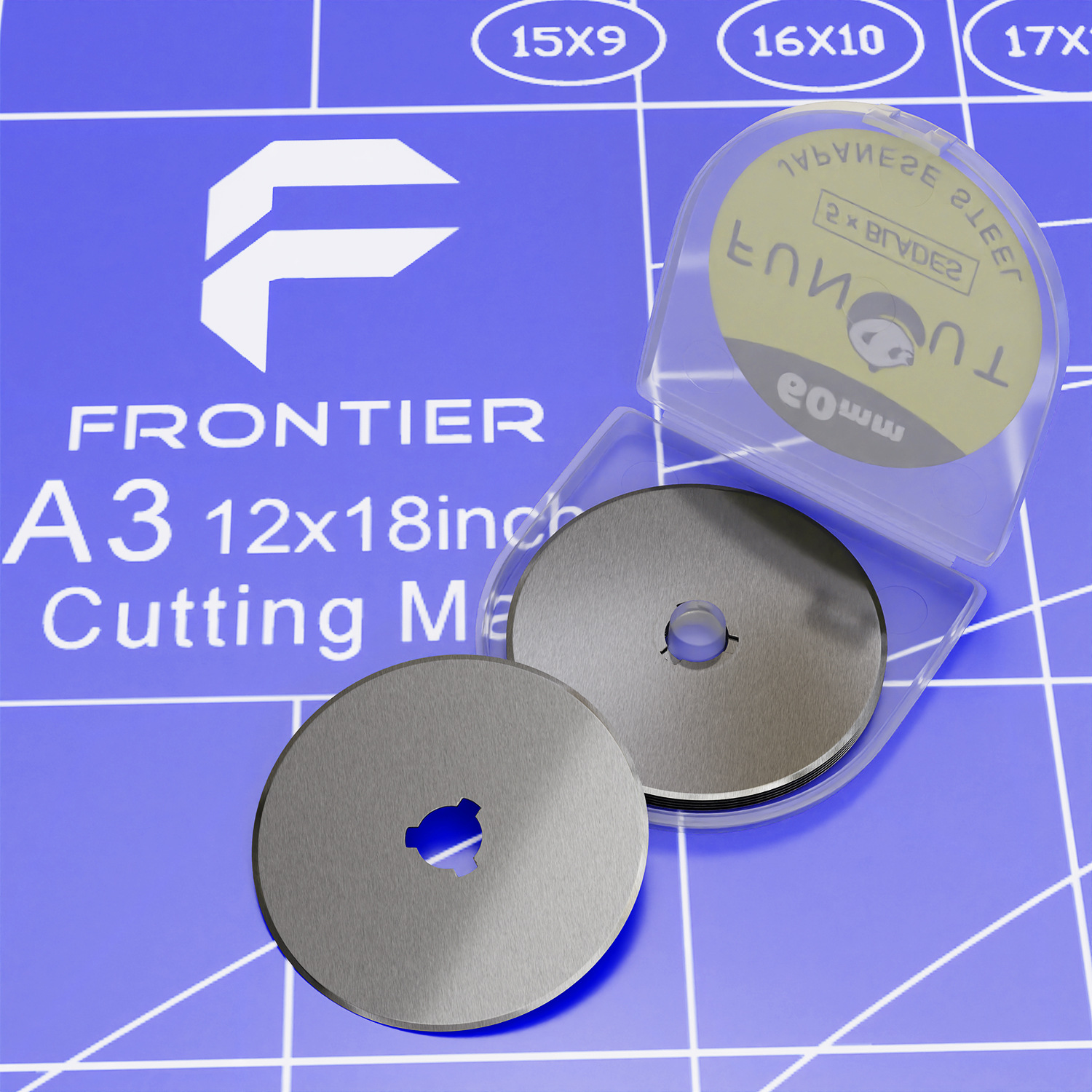 日本S KS-7 28 mm 45 mm 60 mm 切布滚刀片圆刀片塑料盒10片装