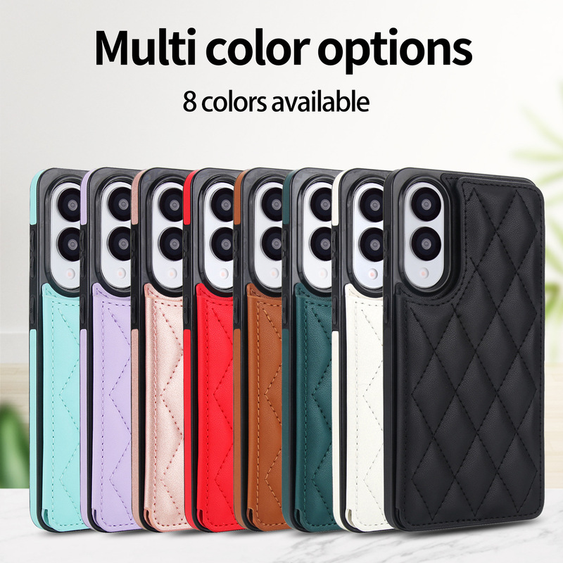 For Samsung S25edge xiangfeng double-button phone case S24FE card holder leather case A16 protective case For Samsung S25edge xiangfeng double-button phone case S24FE card holder leather case A16 protective case