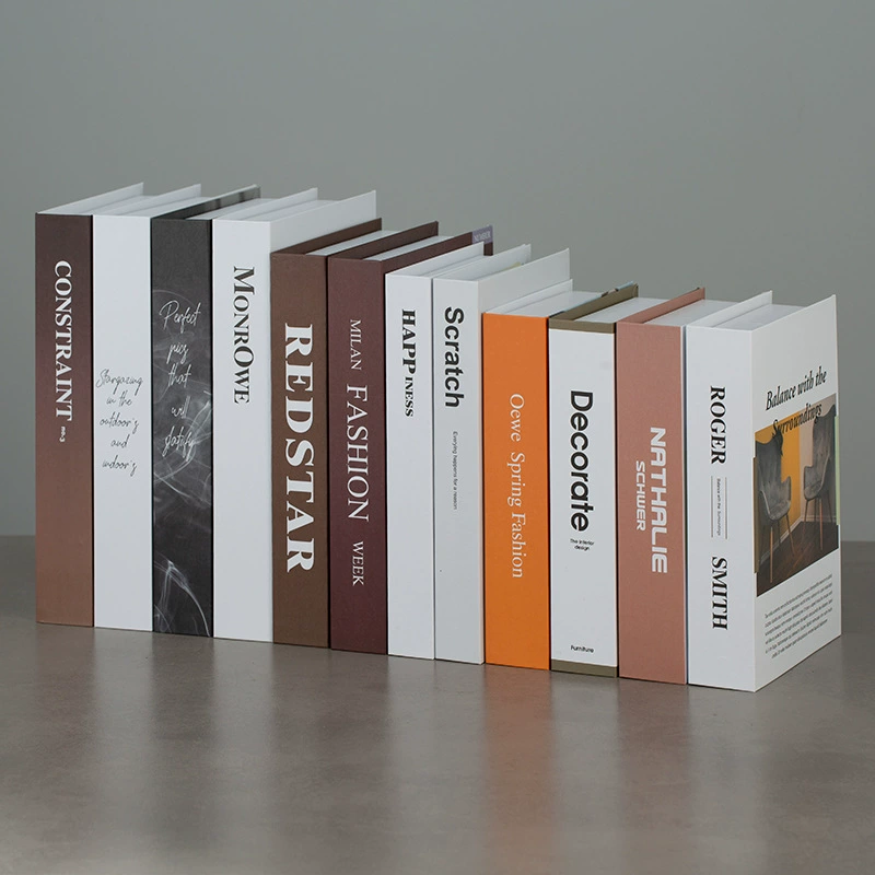 Нордический фальшивый декор книг роскошная подсветка INS ветер симуляция книга декор английский документ декор фото реквизит книга модель