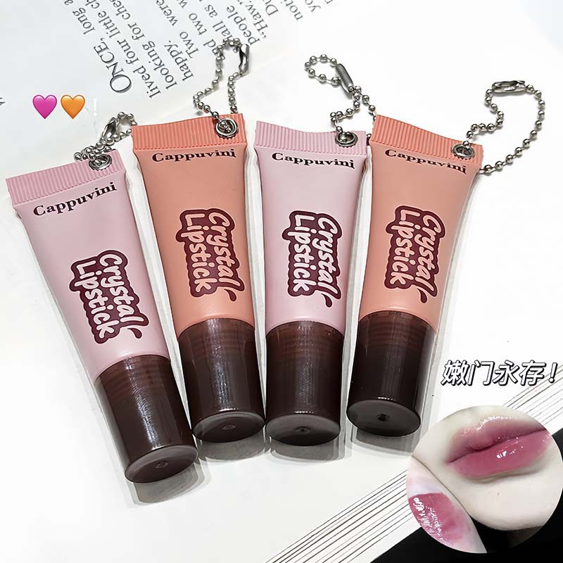 Cappuvini caramelo brillo de labios ligero y translúcido espejo hidratante maquillaje de labios de vidrio transfronterizo maquillaje de belleza blanqueador
