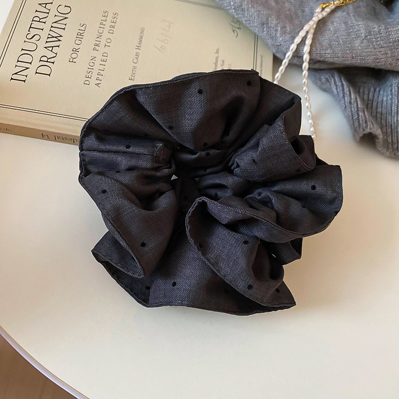 Encaje lazo para el cabello de intestino grueso de doble capa ins coreanos cuerda para el cabello de intestino grueso fresco y dulce en la parte posterior de la cabeza accesorios para el cabello femenino