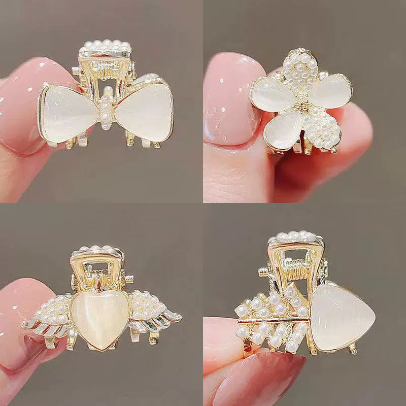 Metal crab pin, hairgrip, Korean bangs, cat's eye