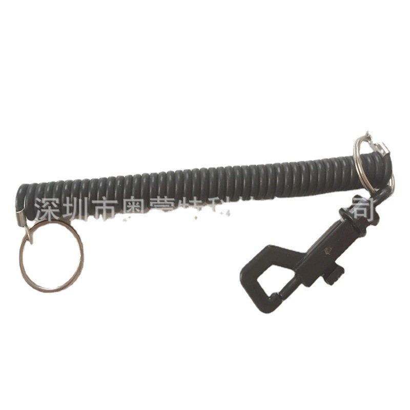 弹簧绳 PU弹簧绳 锁扣弹簧绳 钓鱼竿失手弹簧绳 钢丝线芯弹簧绳