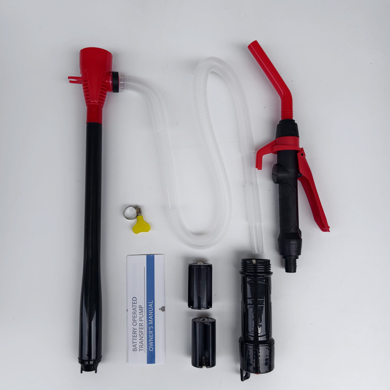 Electric oil pump, portable emergency oil extractor for vehicles, detachable battery-powered water pump, used for transferring gasoline and diesel, with suction hose