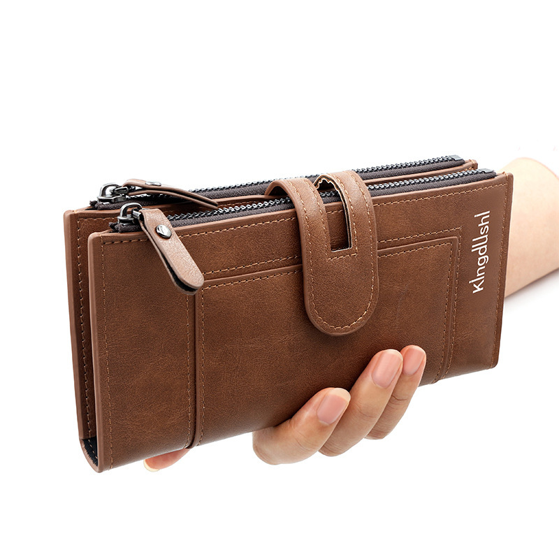 Cross-Border New Women's Long Wallet European and American Fashion Mobile Phone Bag Pu Leather Multi-Card Slot Clutch Bag Coin Purse Cross-Border New Women's Long Wallet European and American Fashion Mobile Phone Bag Pu Leather Multi-Card Slot Clutch Bag Coin Purse