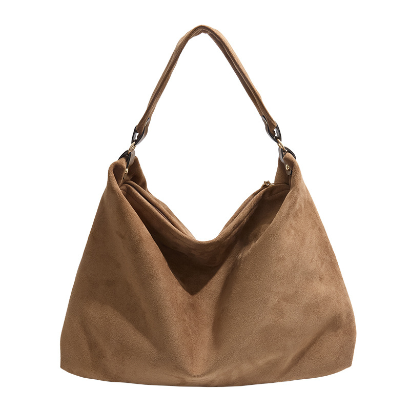 Bolso de hombro de estilo europeo/americano para mujer 2025, casual de gran capacidad, axila