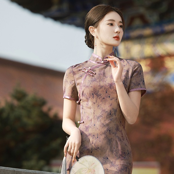 Spring summer retro cheongsam