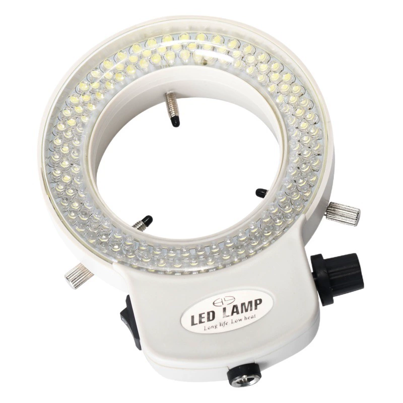 144 лампы бисерный МИКРОСКОП СВЕТОДИОДНЫЙ кольцевой источник света промышленная камера регулируемый источник света светодиодный источник света лампа микроскопа