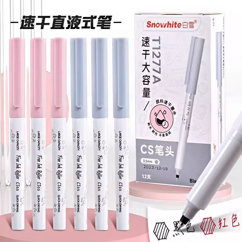 Rollerball quick dry capacious rollerball pen for students