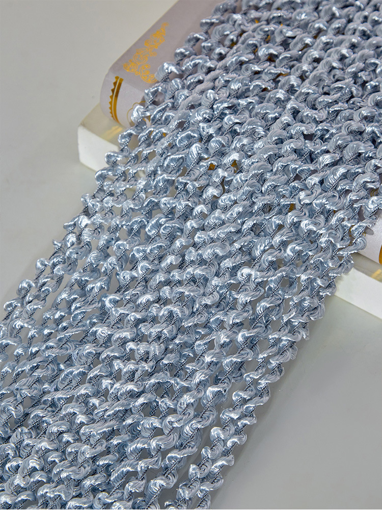 单色螺纹帘银灰1