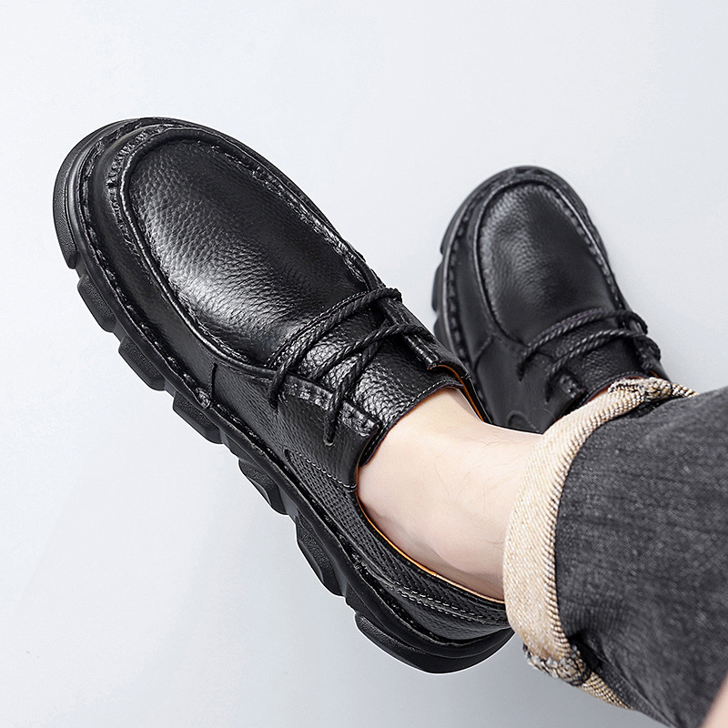 Suit all-season for leisure, fashionable shoes with shoelaces, plus size, 38, large size  (38-47) 4