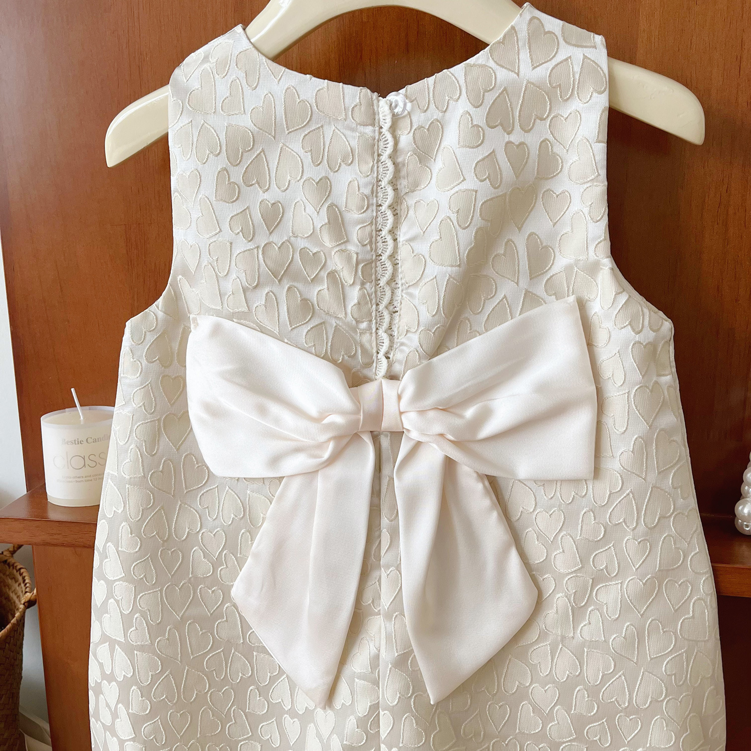2024 Summer New Korean Edition Sleeveless Girl's Back Bow Style Children's Dress 24103_voghion.com