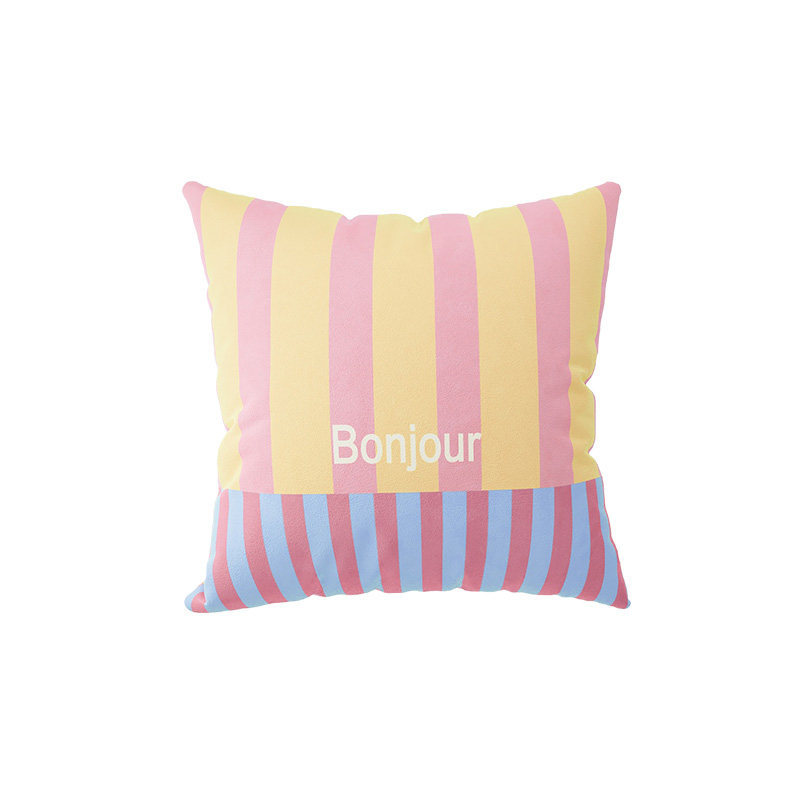 Memphis coreano almohada almohada simple casero moderno crema de viento sofá sala de estar almohada de dopamina almohada de cintura