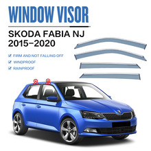 适用斯柯达晶锐晴雨挡后视镜雨眉Skoda Fabia 5J NJ Window visor