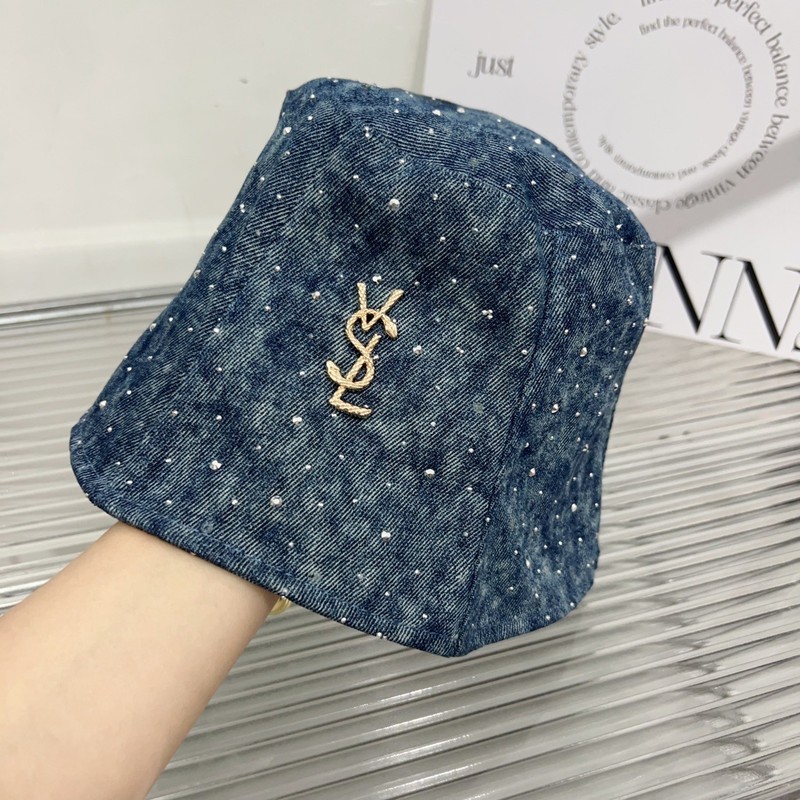 韩版时尚水钻牛仔前进帽子女春秋复古云朵报童帽显脸小百搭水桶帽|undefined
