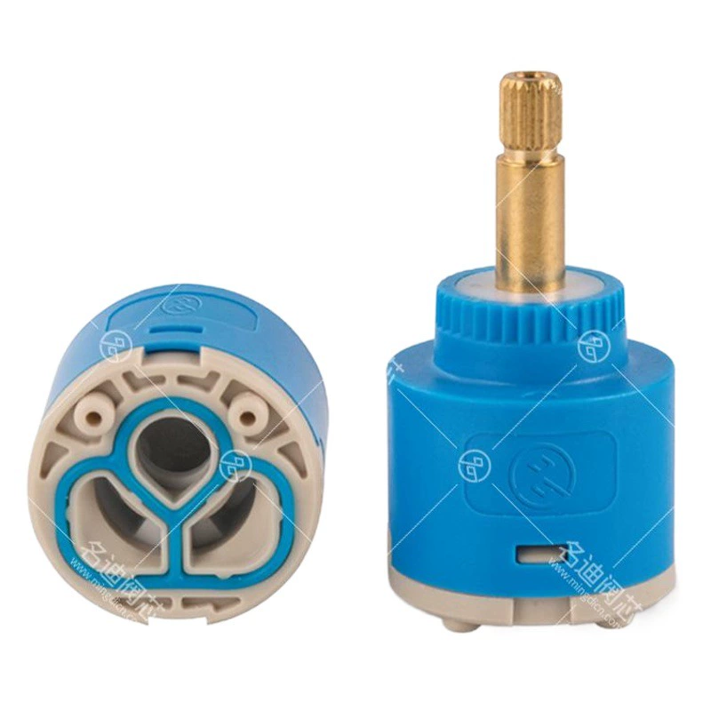 Производители Mingdi поставляют керамический сердечник клапана φ35φ40 с одной ручкой с двойным управлением плоская ножка плоская открытая медная стержневая Втулка с большим потоком