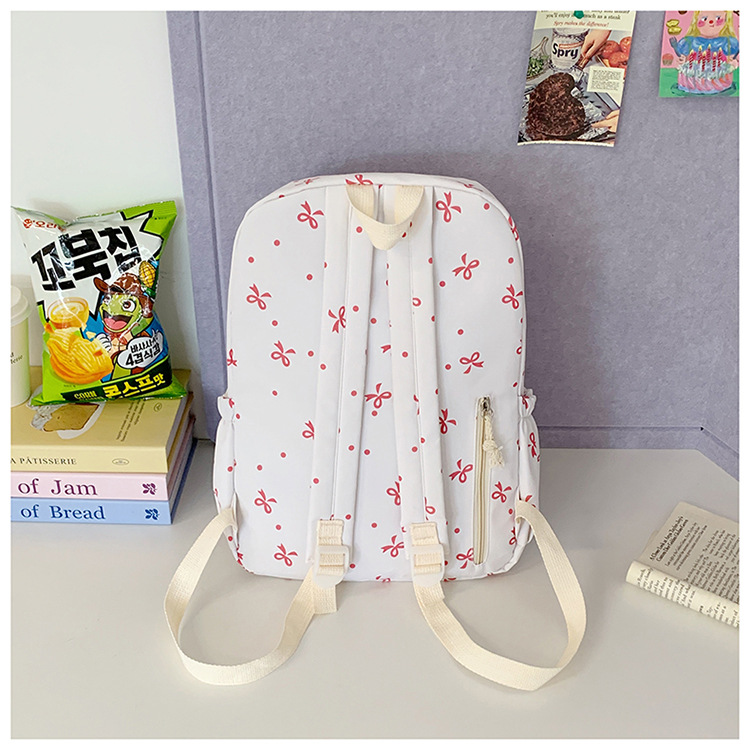 Japanese-style minimalist casual large-capacity backpack for middle and high school students, lightweight and trendy school daypack for girls