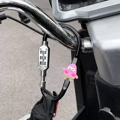 Electric Vehicle Helmet Lock Bicycle — Helmet lock - patrick-star