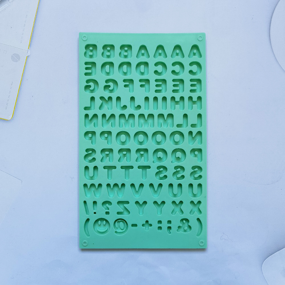 Doble letra chocolate 113 molde de silicona pastel helado pudín molde de postre jabón utensilios