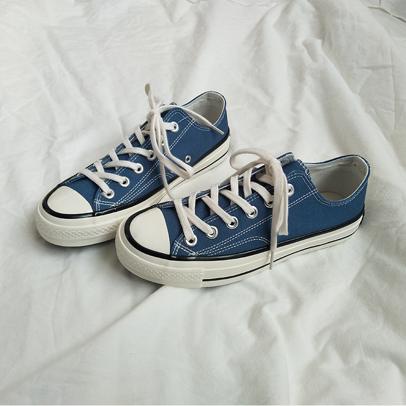 Canvas Shoes for Men and Women Harajuku Ulzzang Sneakers Haze Blue Mis-18