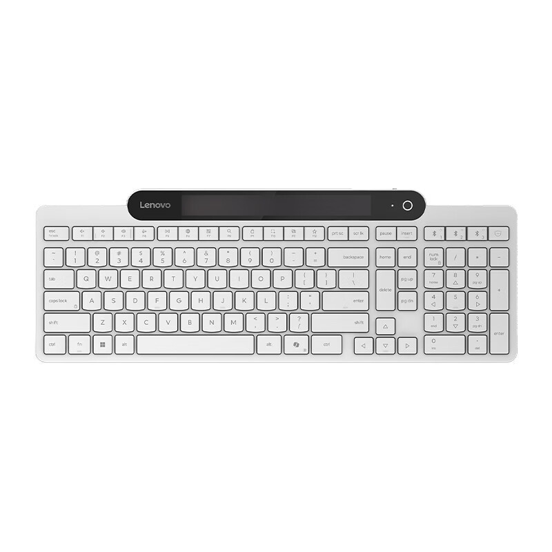 Lenovo 800 Solar Panel Bluetooth Ultra-Thin Keyboard Supercapacitor Office Computer Tablet Solar Keyboard